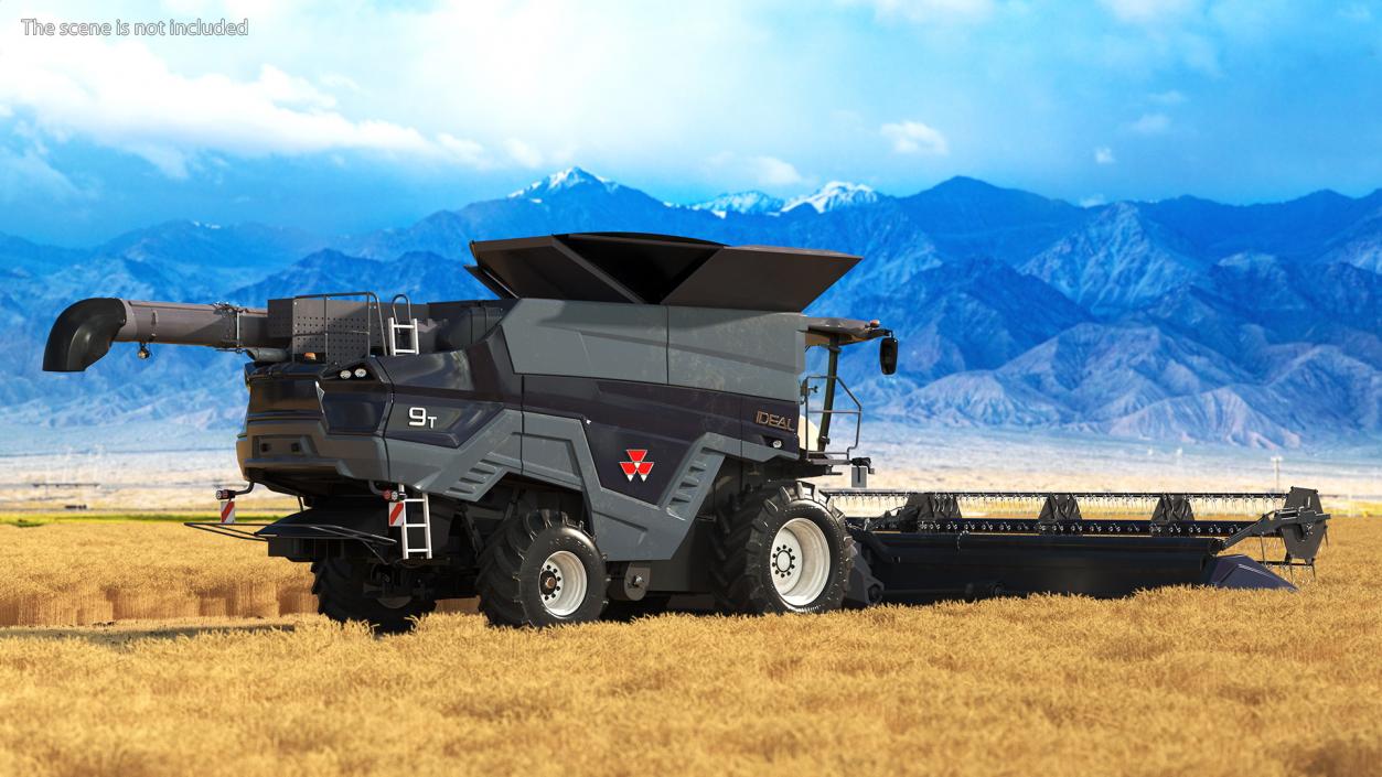 3D Driver Harvester Massey Ferguson Ideal model