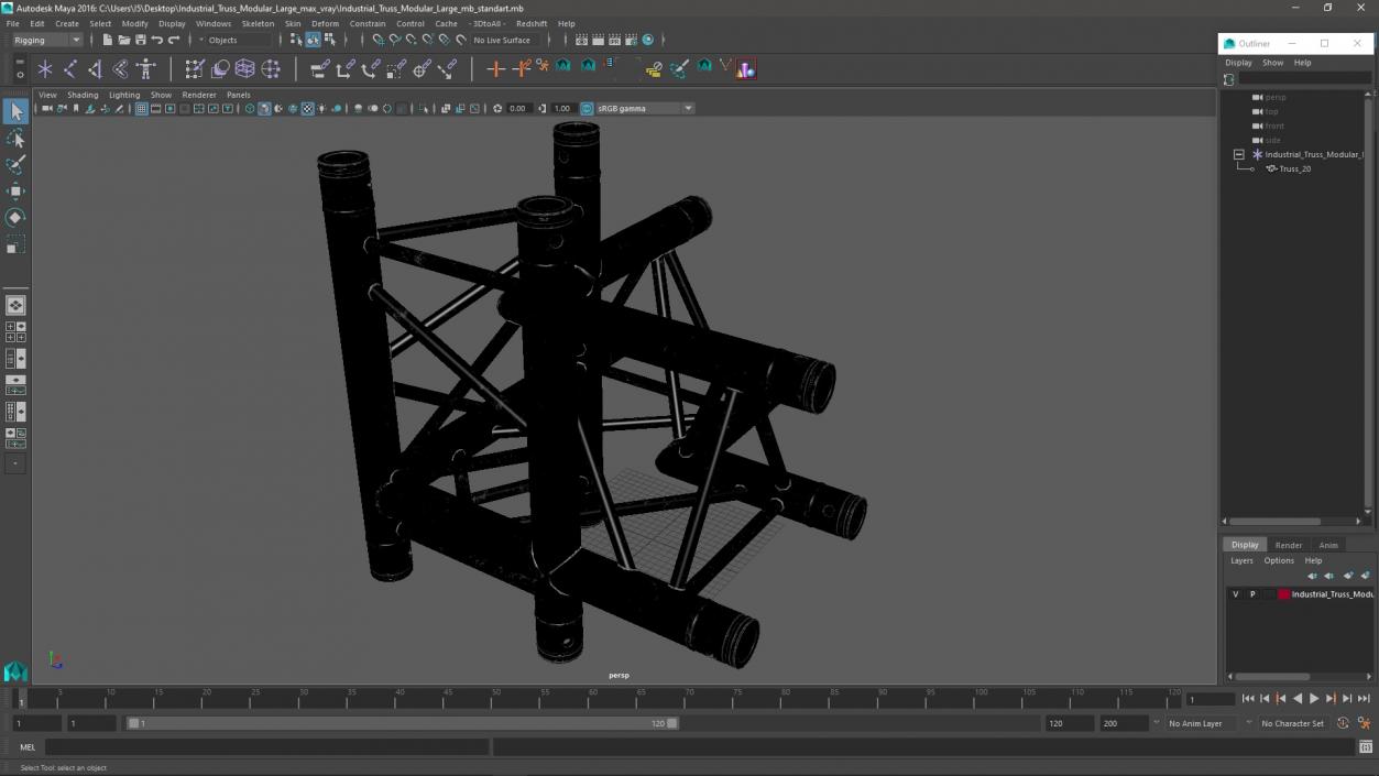 Industrial Truss Modular Large 2 3D