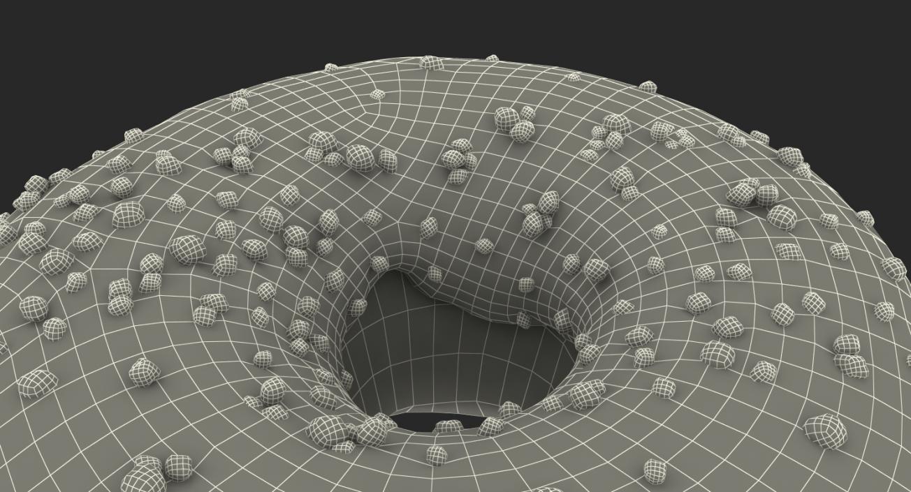 3D model Green Tea Donut