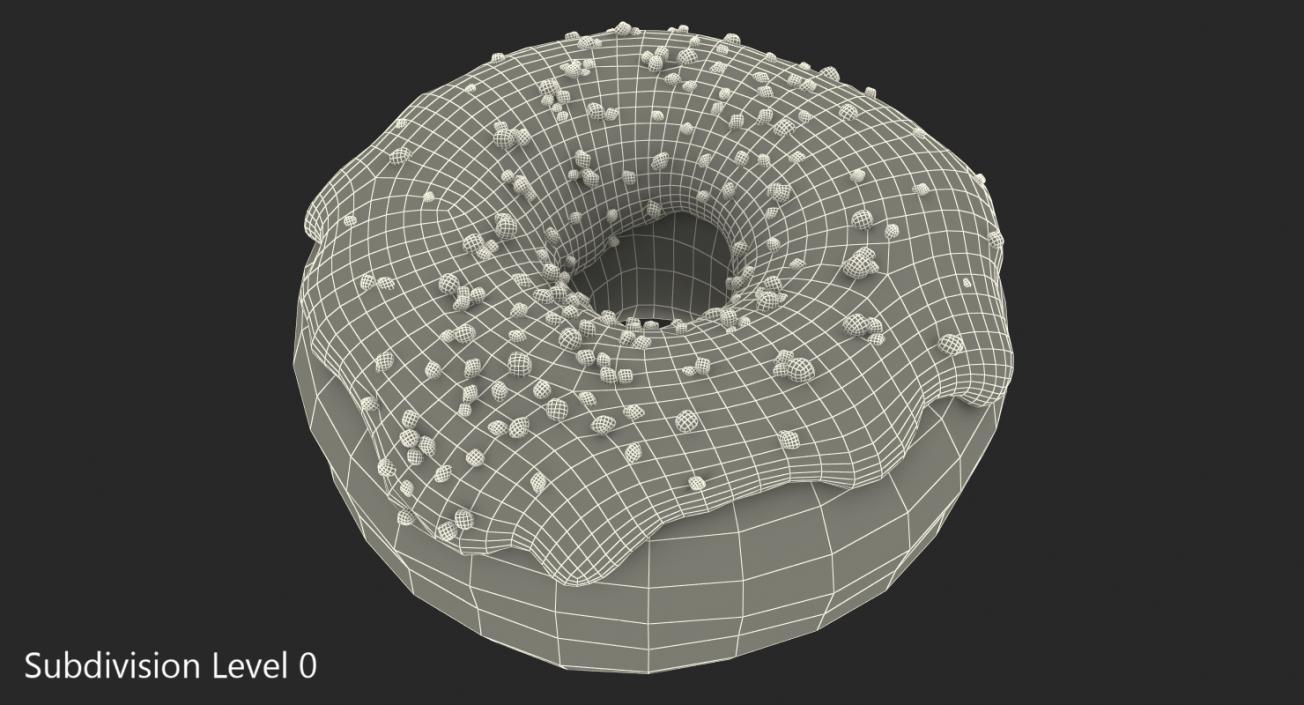 3D model Green Tea Donut