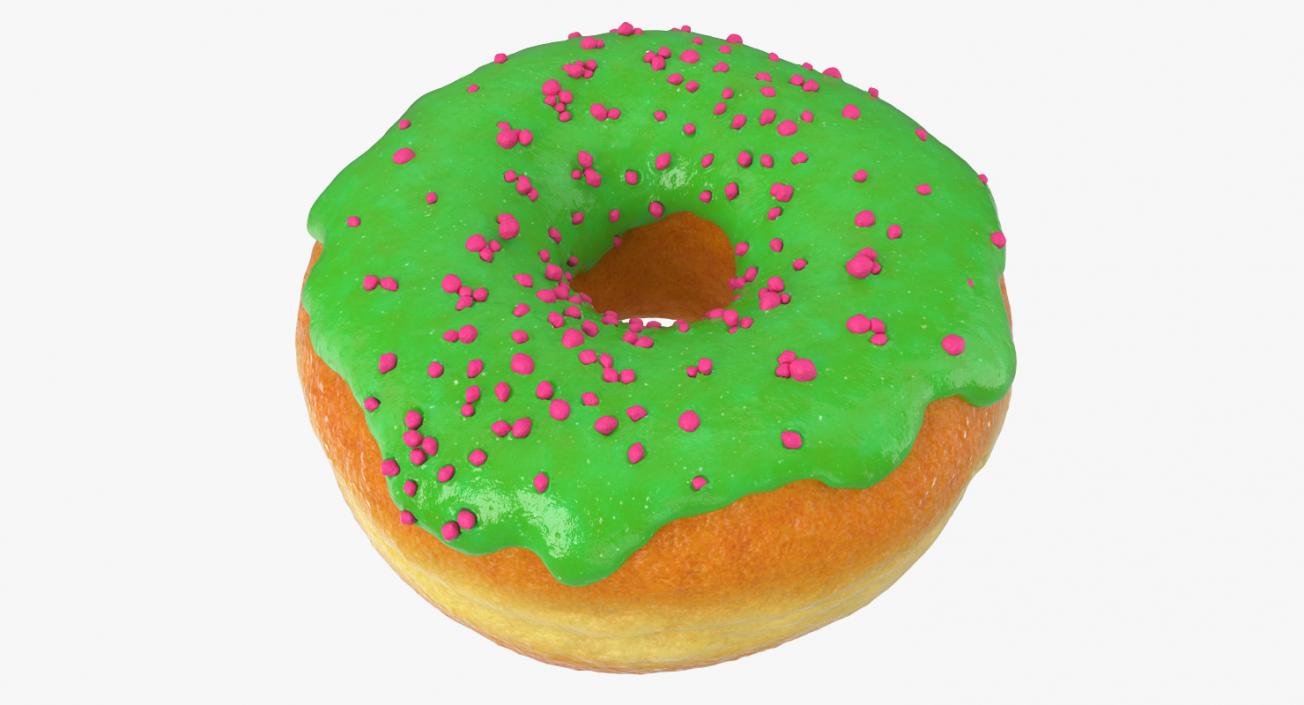 3D model Green Tea Donut