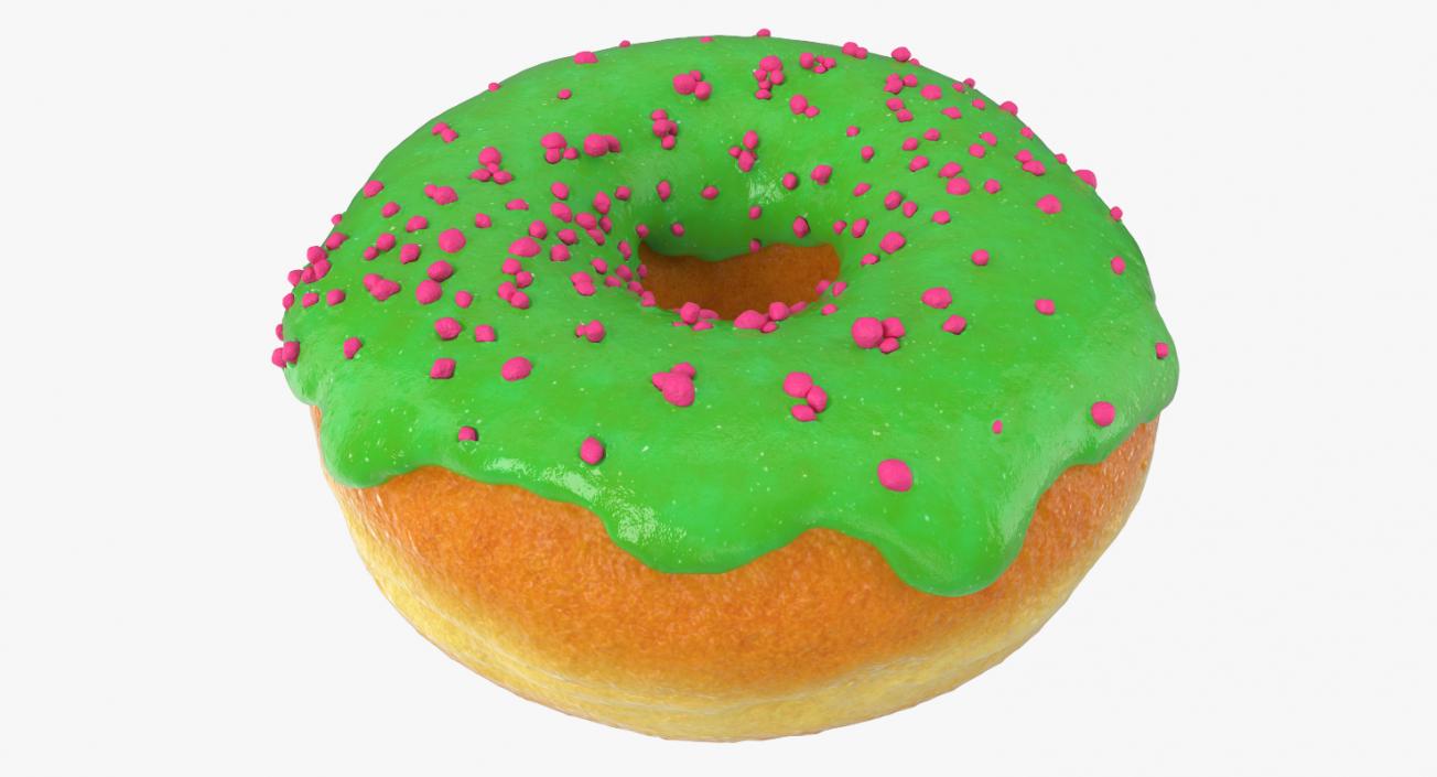 3D model Green Tea Donut