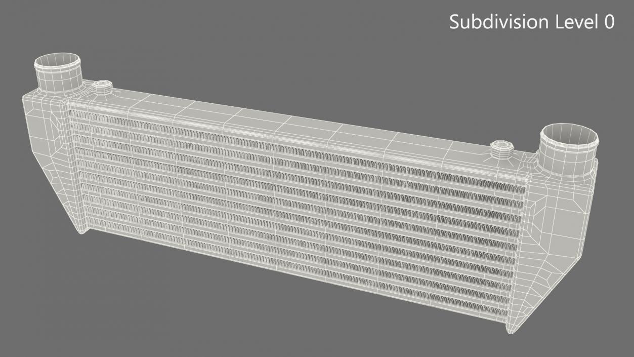 Mishimoto Car Intercooler Up Side Pipes 3D model