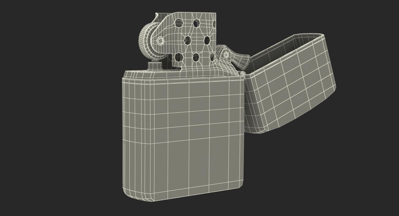 3D Zippo Jack Daniels Lighter Rigged model