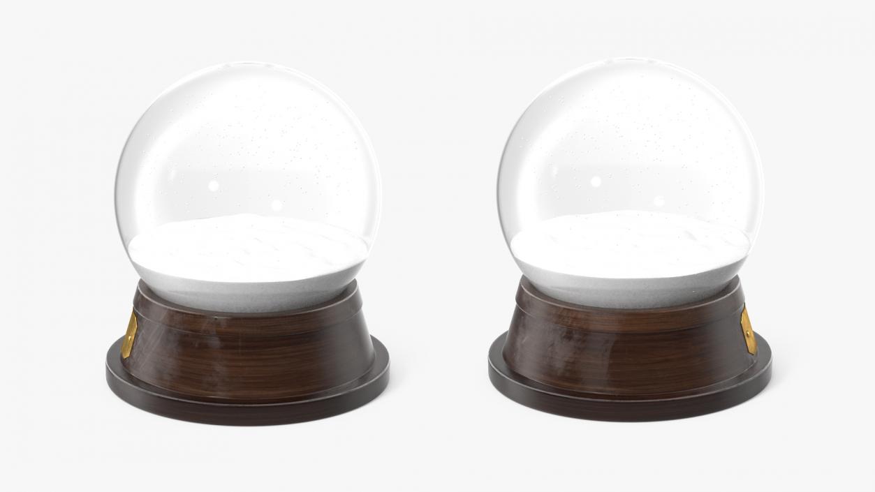 3D Empty Snow Globe