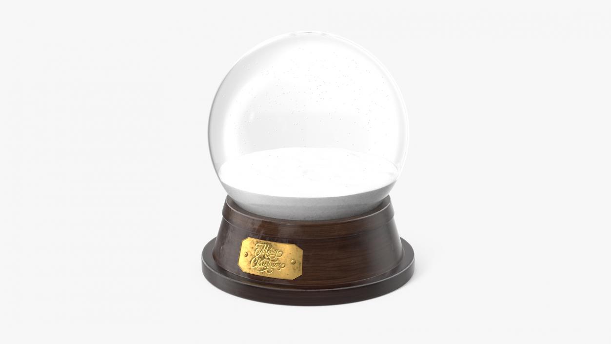 3D Empty Snow Globe