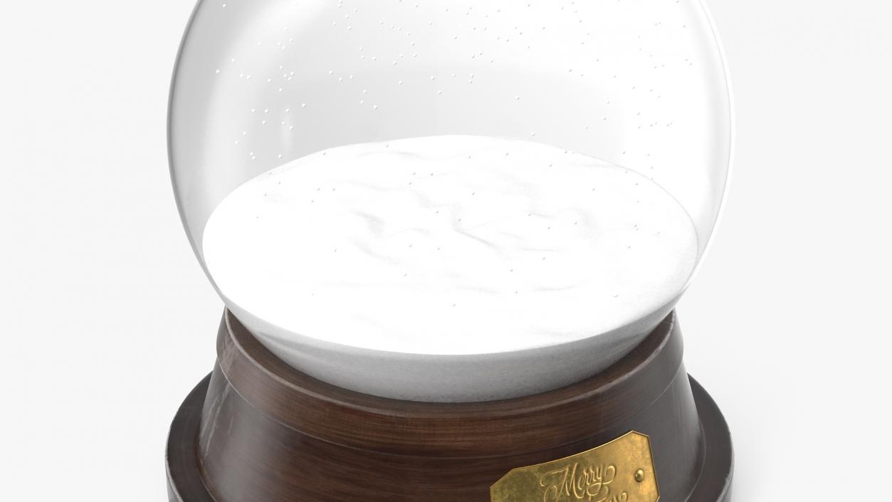 3D Empty Snow Globe