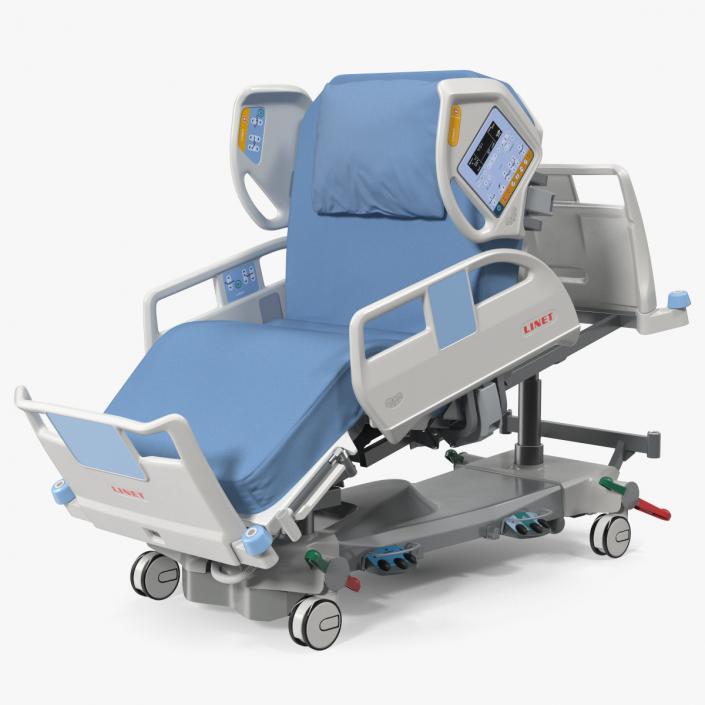 LINET Multifunctional Hospital Bed 3D model