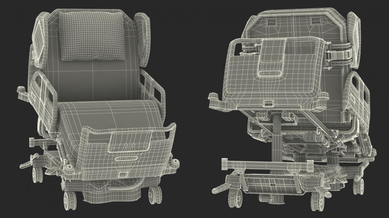 LINET Multifunctional Hospital Bed 3D model