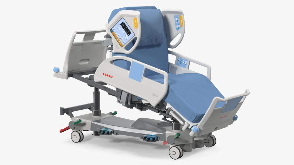 LINET Multifunctional Hospital Bed 3D model