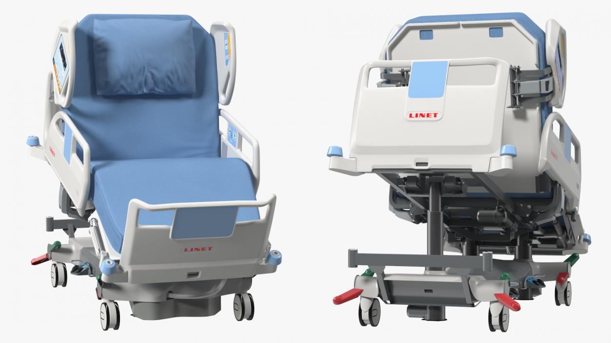 LINET Multifunctional Hospital Bed 3D model