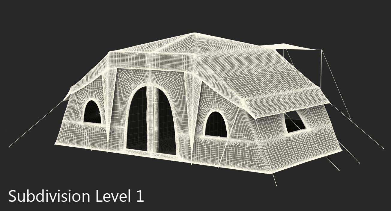 Deluxe Cabin Tent 3D