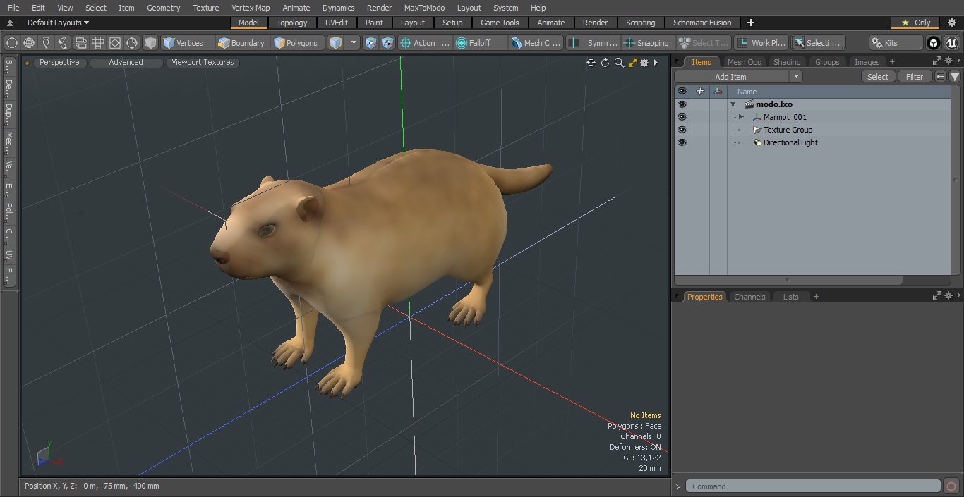 3D model Marmot