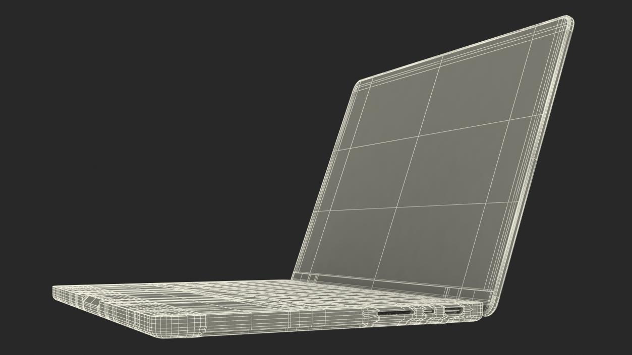 3D model Laptop 14 inch Black