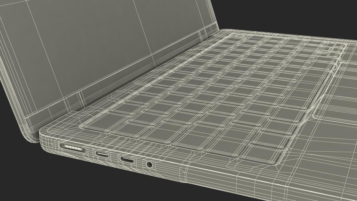 3D model Laptop 14 inch Black