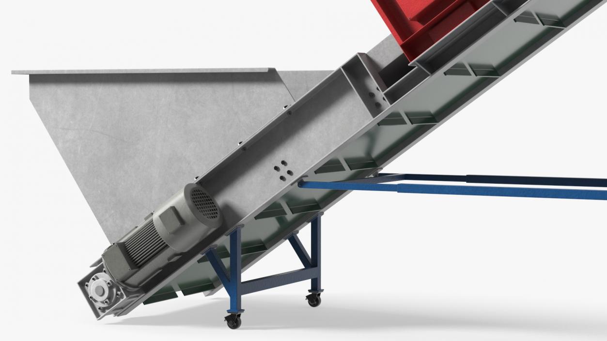 Shredder With Conveyor 3D