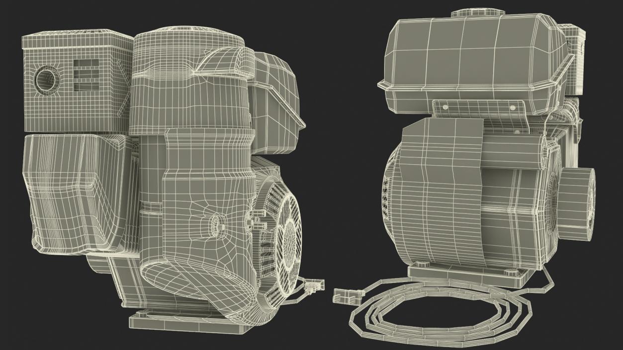 Single Cylinder Horizontal Shaft Engine 3D model