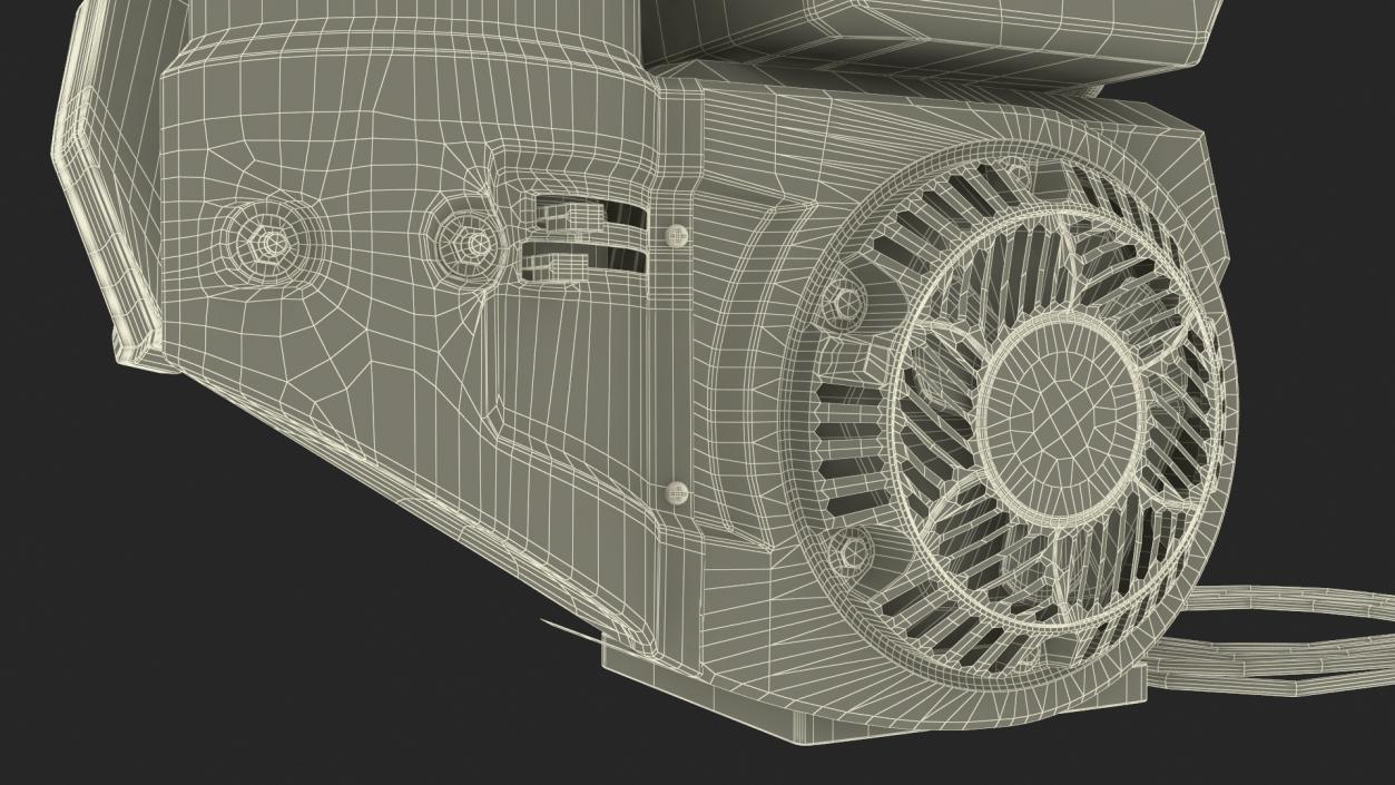 Single Cylinder Horizontal Shaft Engine 3D model