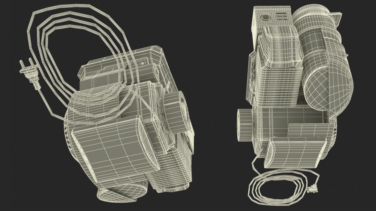 Single Cylinder Horizontal Shaft Engine 3D model