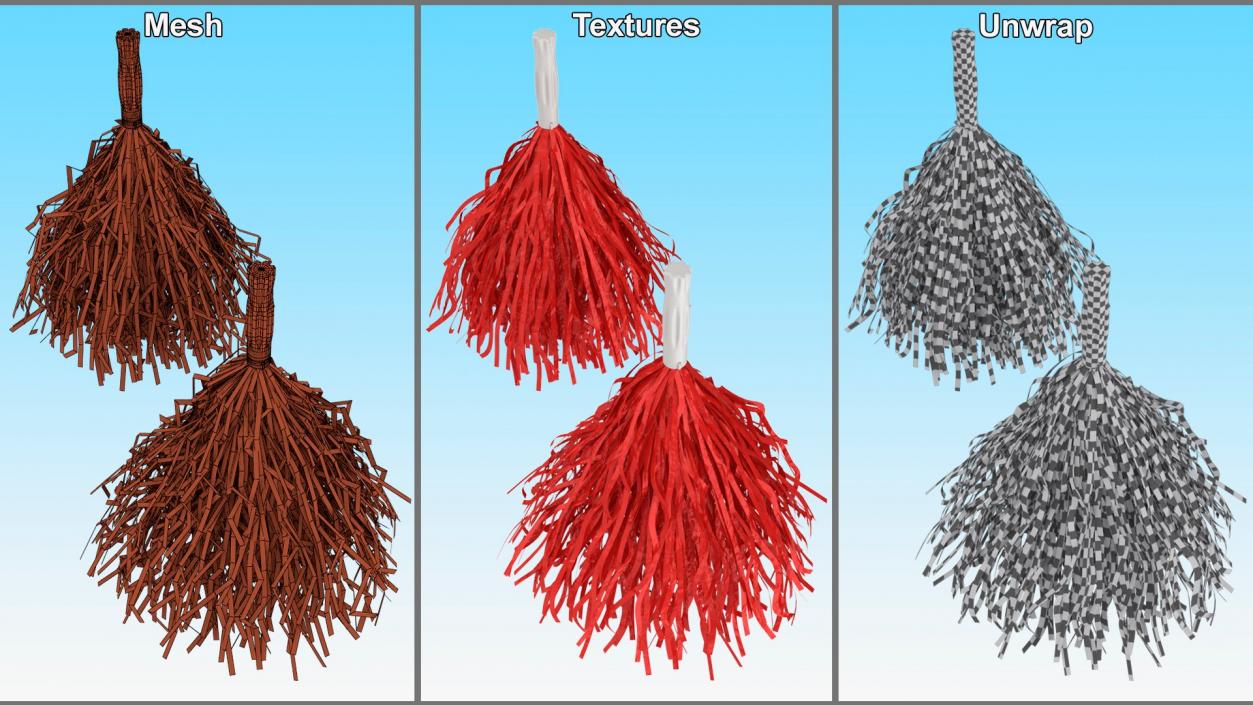 Pom Poms Collection 3D model