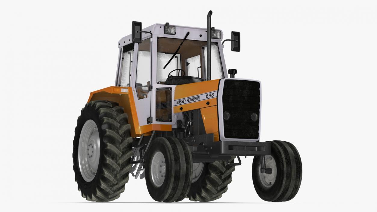 3D Massey Ferguson 698 Tractor Rigged for Cinema 4D model