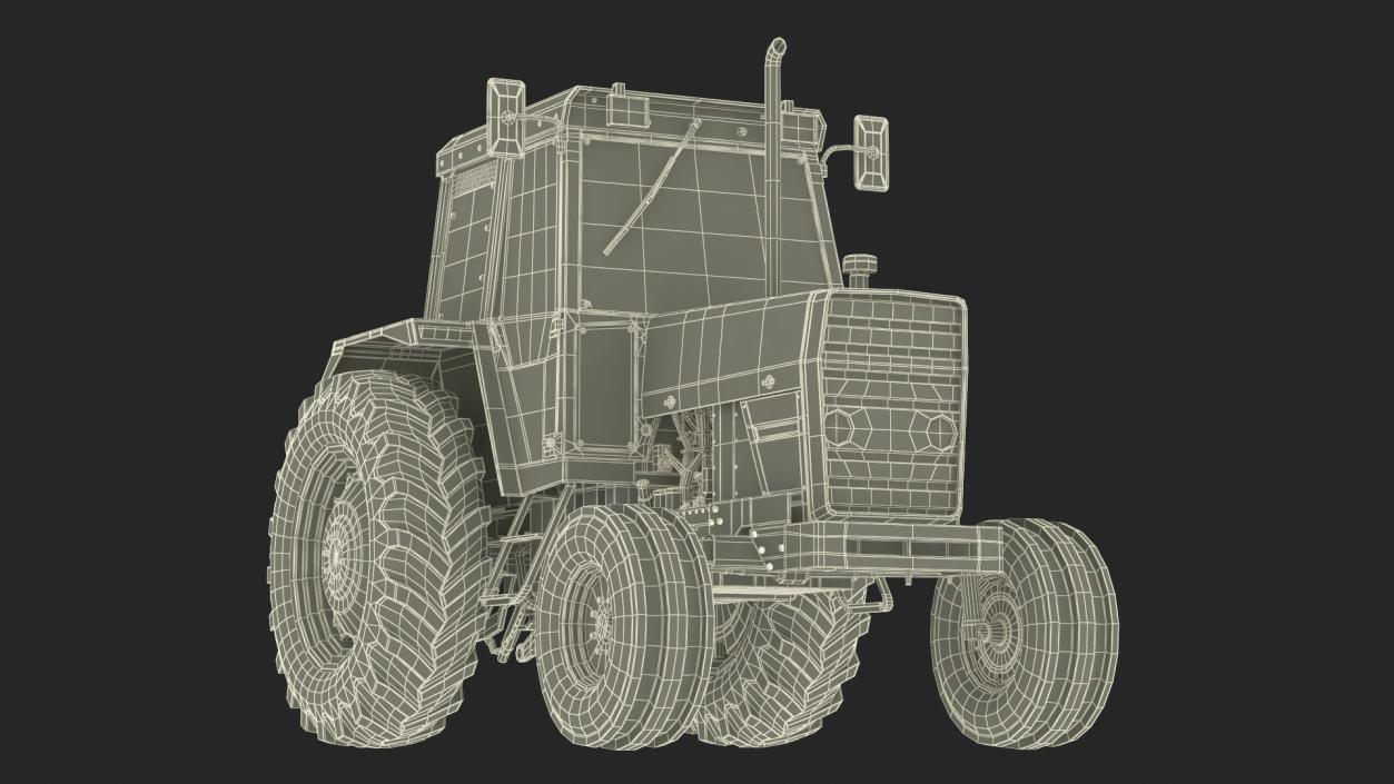 3D Massey Ferguson 698 Tractor Rigged for Cinema 4D model