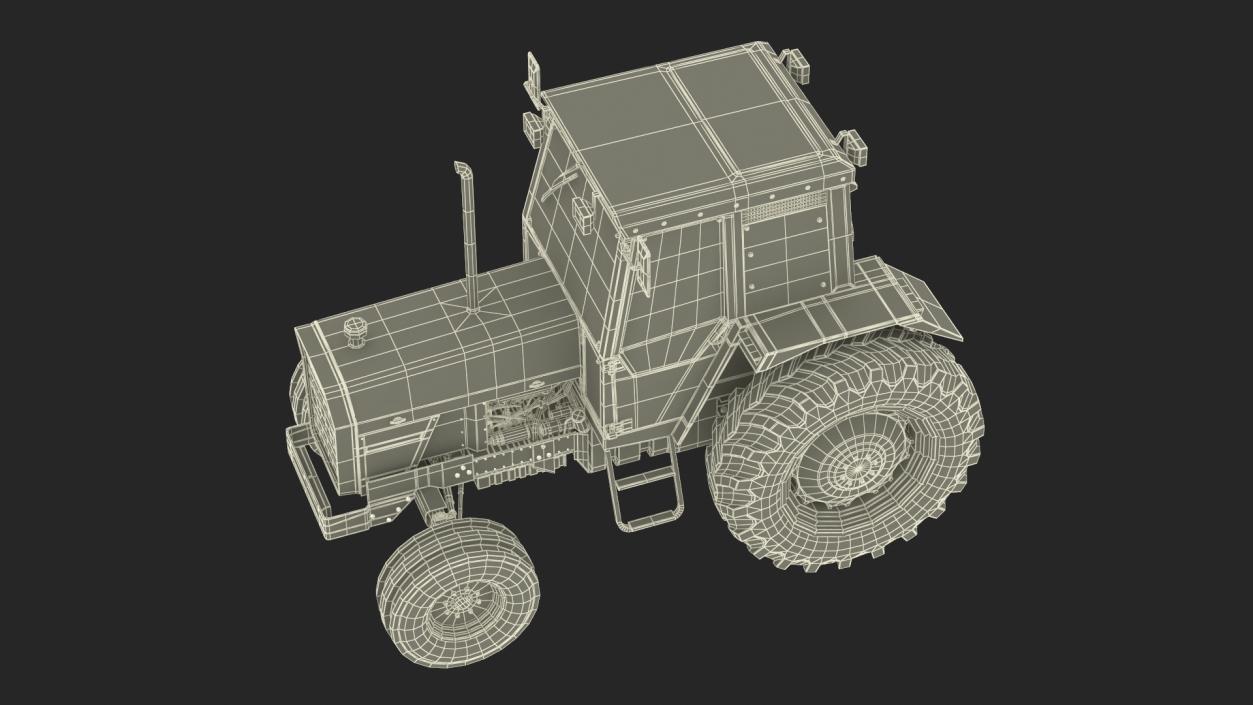 3D Massey Ferguson 698 Tractor Rigged for Cinema 4D model