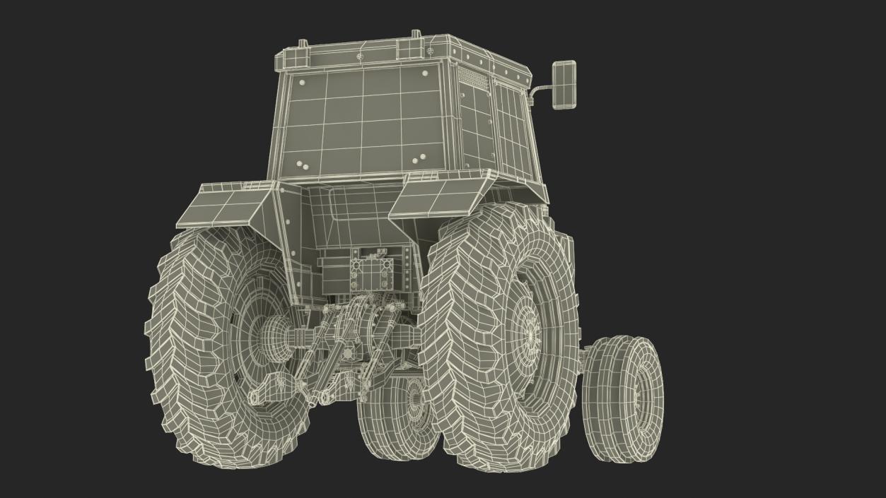 3D Massey Ferguson 698 Tractor Rigged for Cinema 4D model