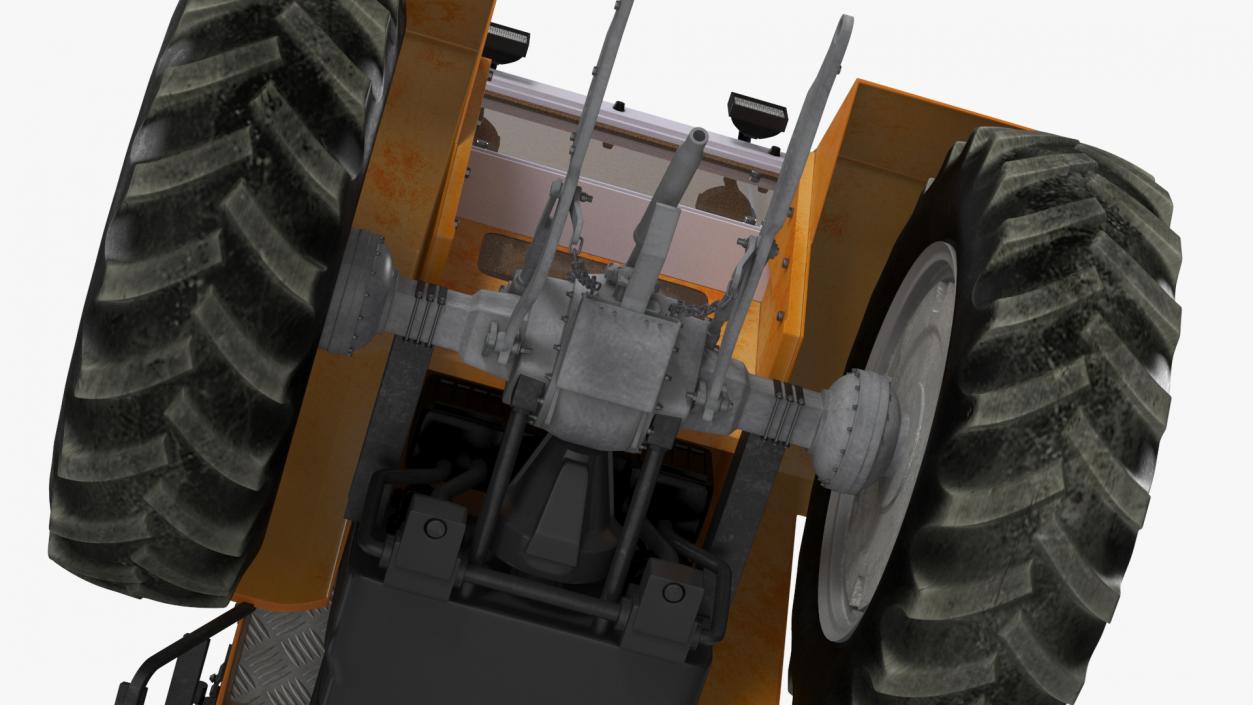 3D Massey Ferguson 698 Tractor Rigged for Cinema 4D model