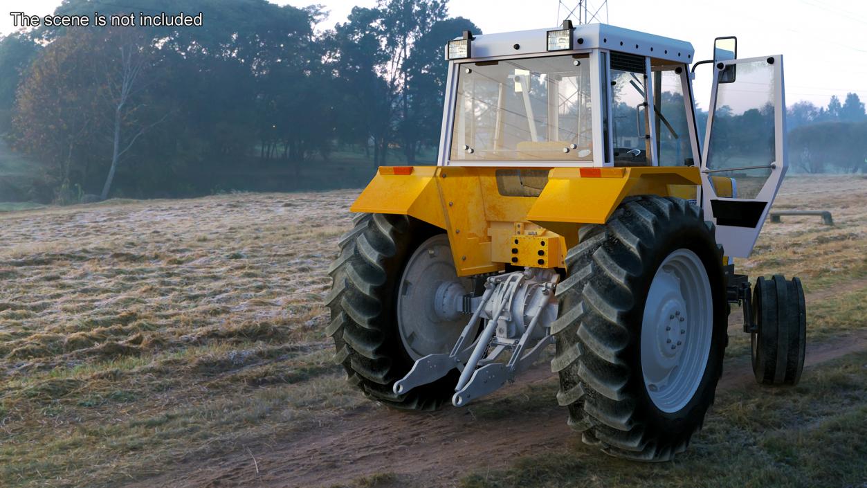 3D Massey Ferguson 698 Tractor Rigged for Cinema 4D model