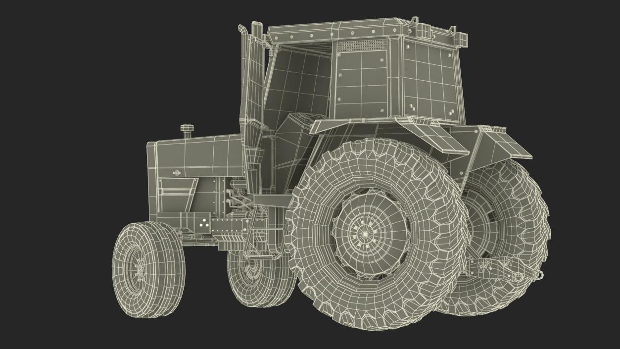 3D Massey Ferguson 698 Tractor Rigged for Cinema 4D model