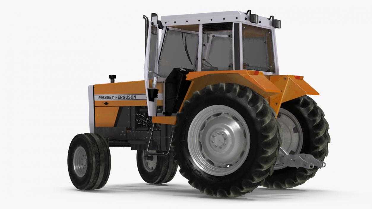 3D Massey Ferguson 698 Tractor Rigged for Cinema 4D model