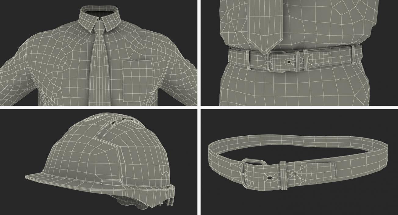 Construction Engineer Uniform 3D model