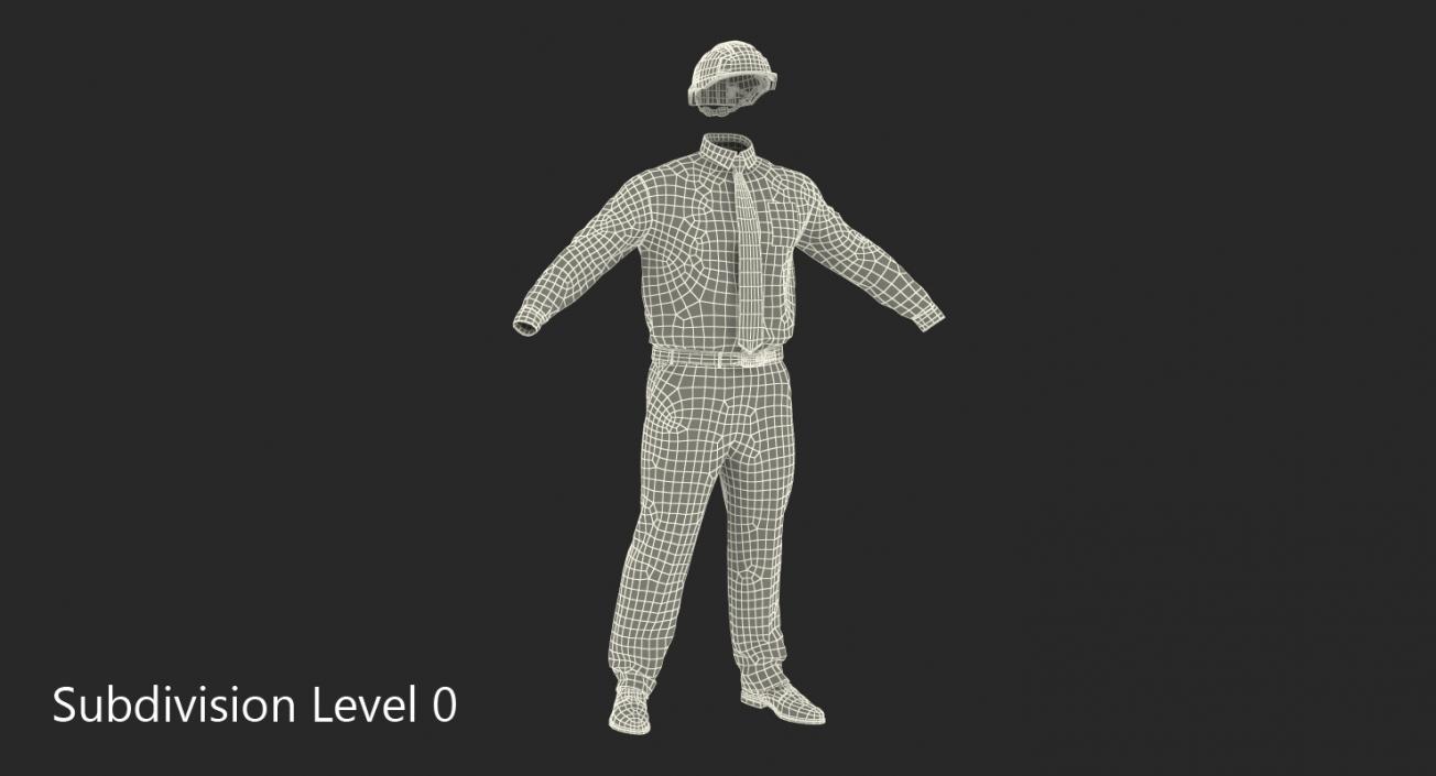 Construction Engineer Uniform 3D model