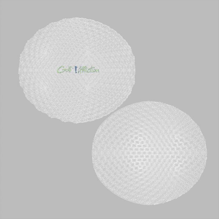 Golf Ball on Lawn 3D