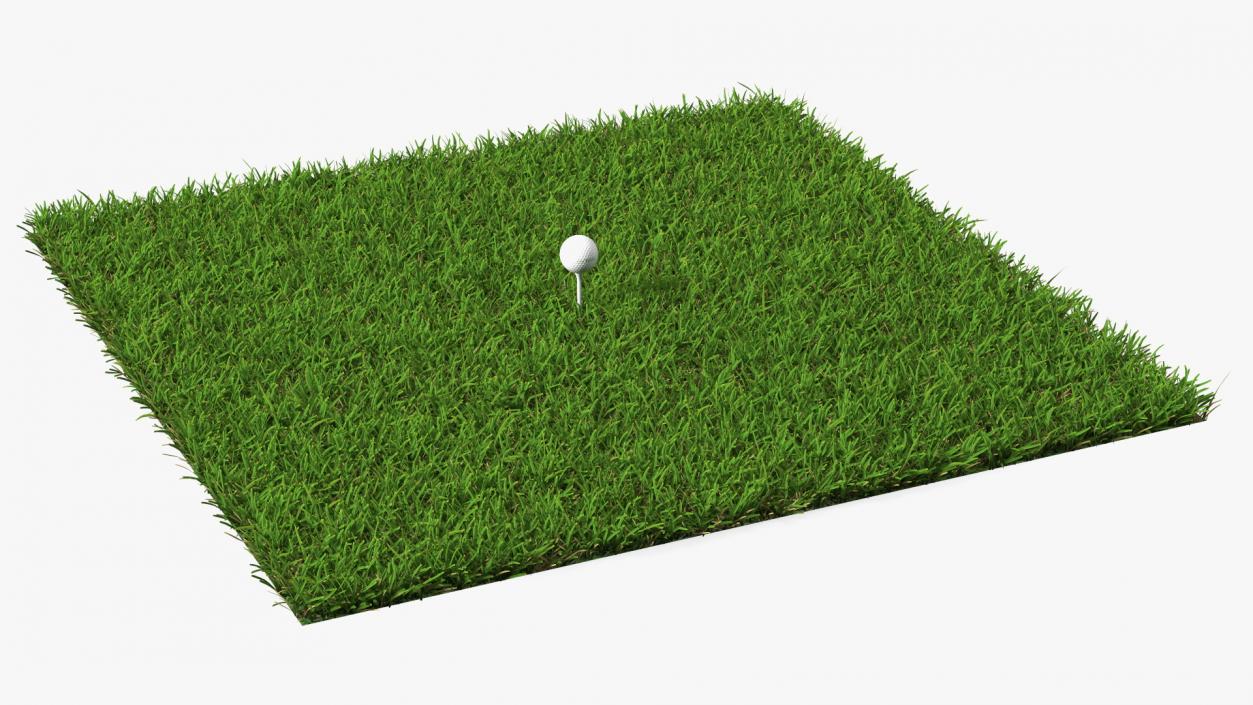 Golf Ball on Lawn 3D