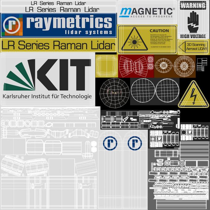 Raymetrics Airport Ceilometer LIDAR Rigged 3D