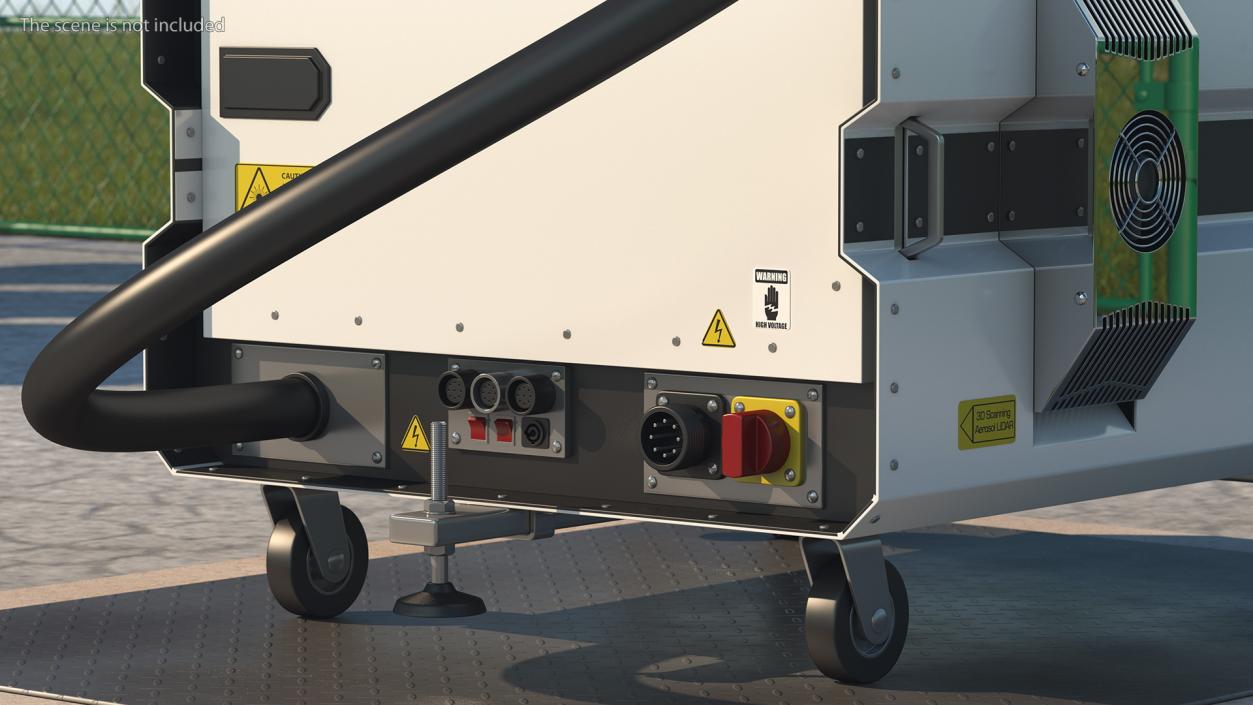 Raymetrics Airport Ceilometer LIDAR Rigged 3D