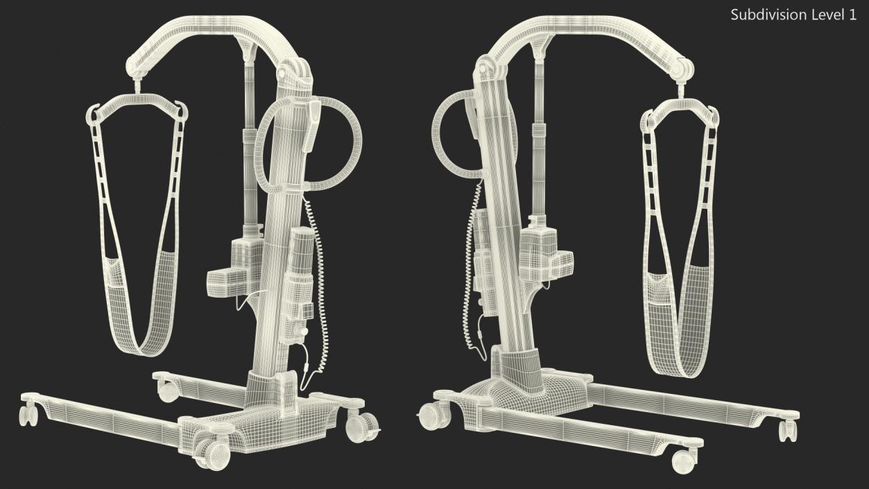 3D model Patient Lift Molift Mover 205 with FlexiStrap