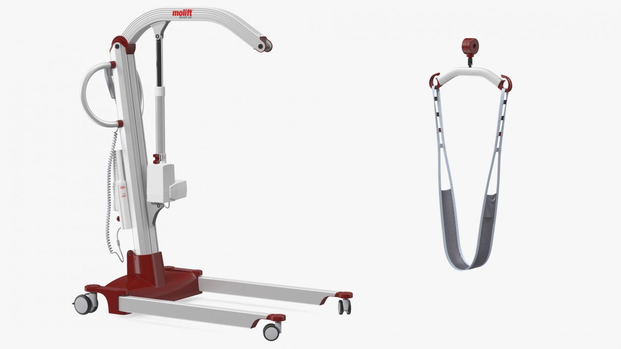 3D model Patient Lift Molift Mover 205 with FlexiStrap