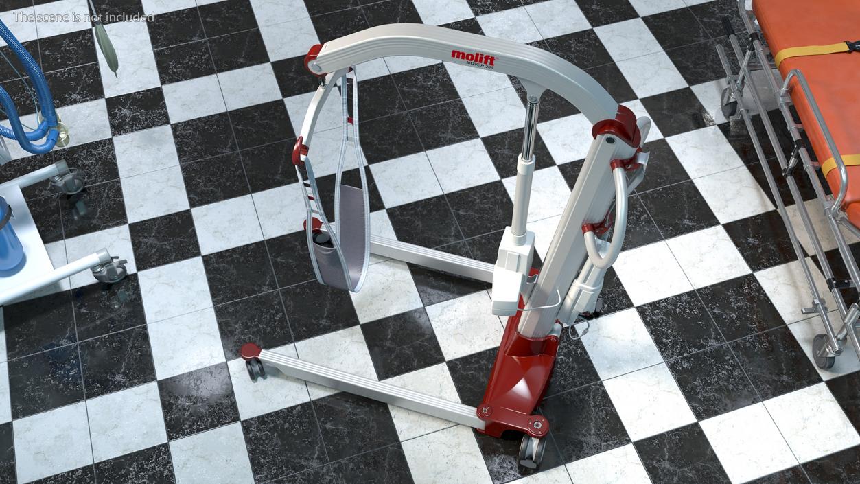 3D model Patient Lift Molift Mover 205 with FlexiStrap