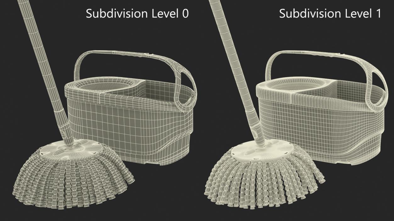 3D Swab with Plastic Bucket Red model