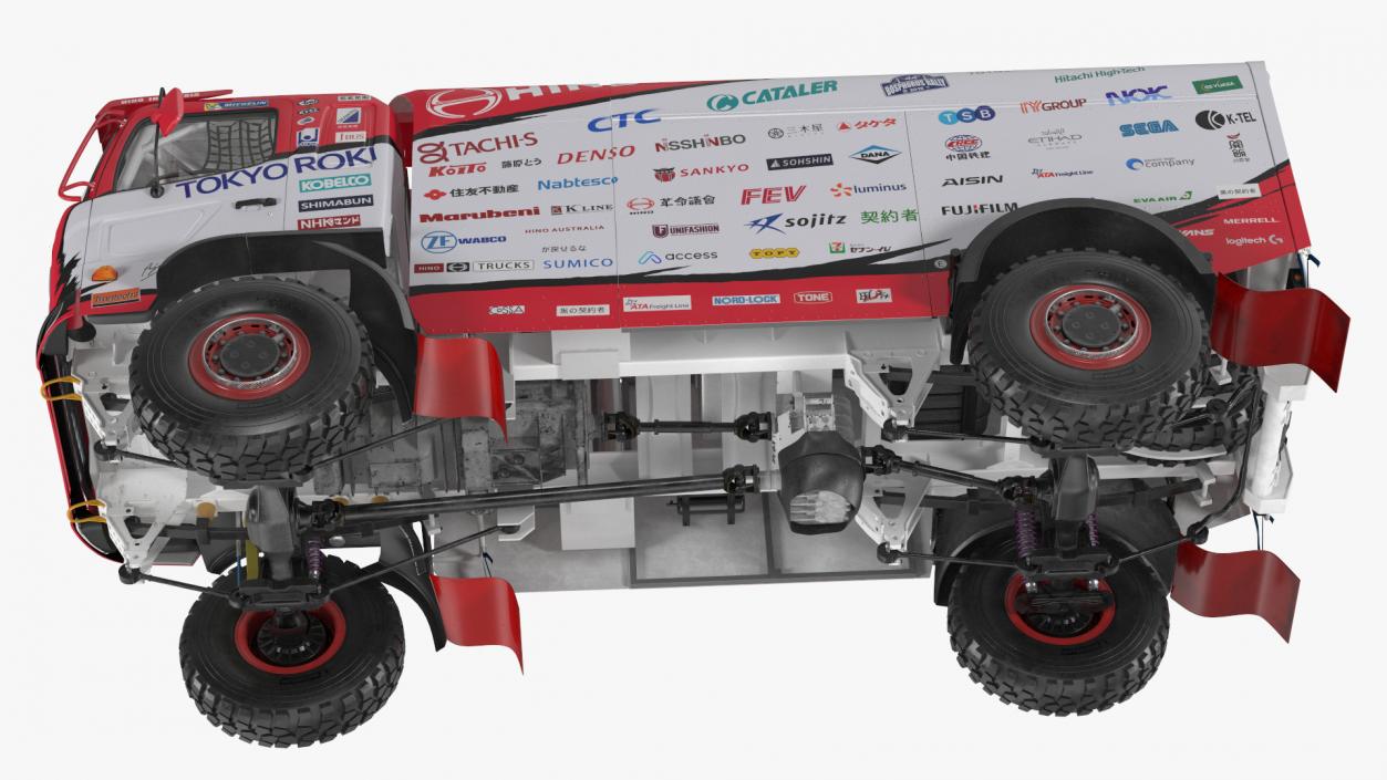 Hino Motors Dakar Rally Truck 3D model