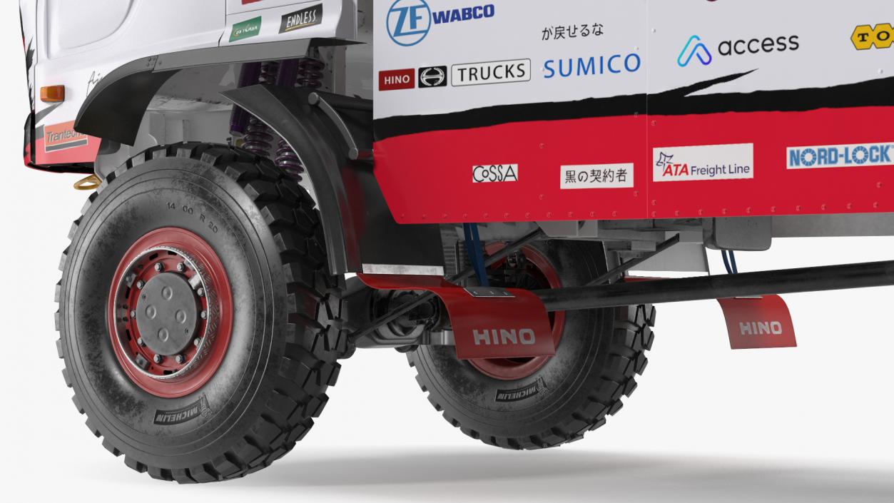 Hino Motors Dakar Rally Truck 3D model