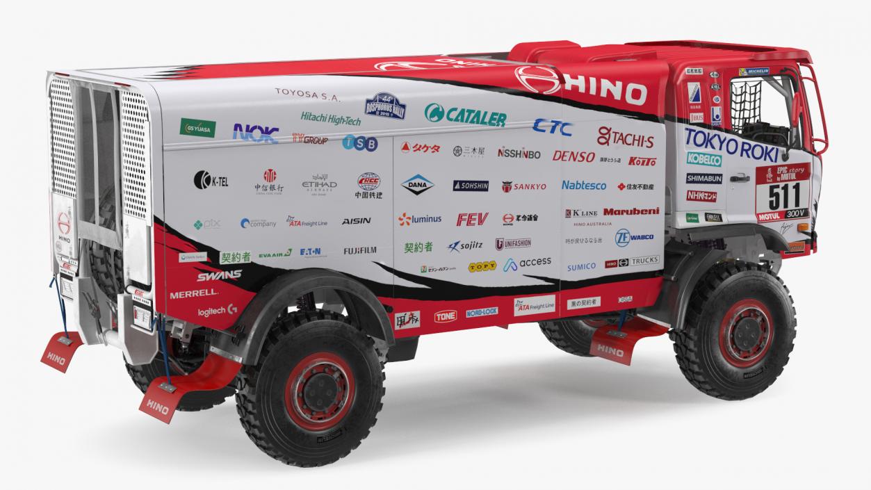 Hino Motors Dakar Rally Truck 3D model