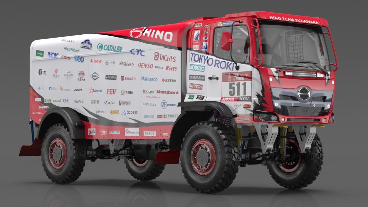 Hino Motors Dakar Rally Truck 3D model