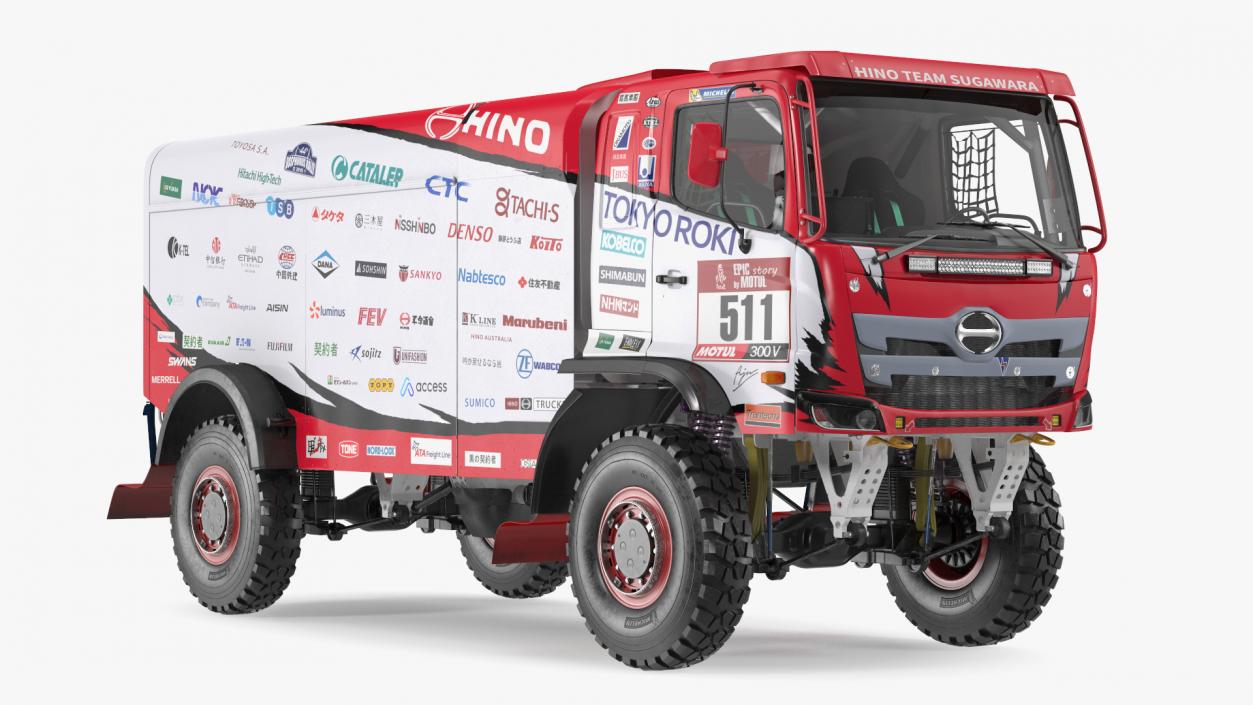 Hino Motors Dakar Rally Truck 3D model