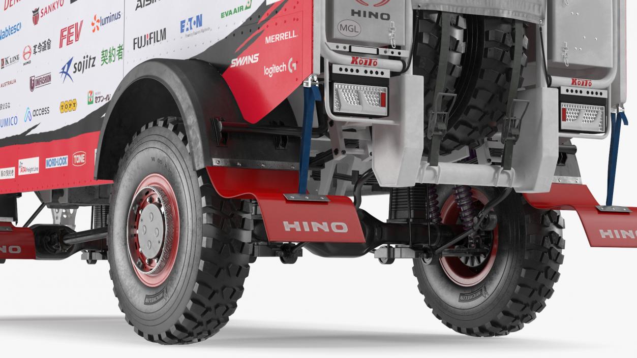 Hino Motors Dakar Rally Truck 3D model