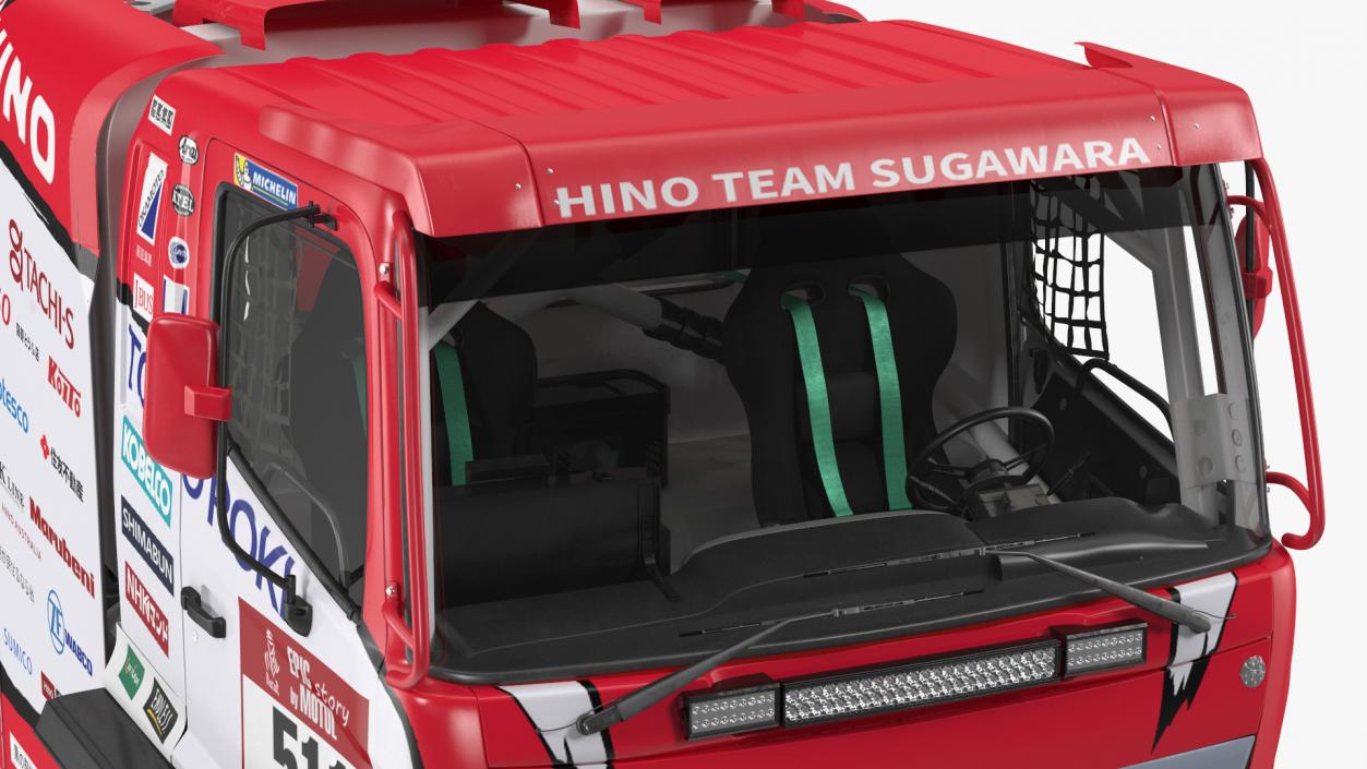 Hino Motors Dakar Rally Truck 3D model