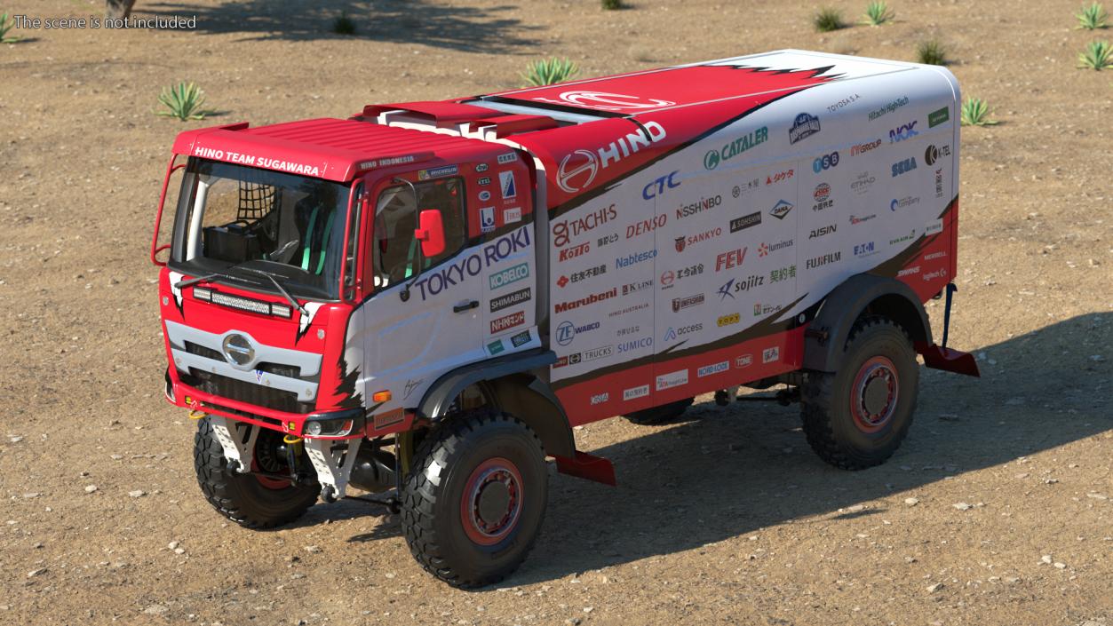 Hino Motors Dakar Rally Truck 3D model